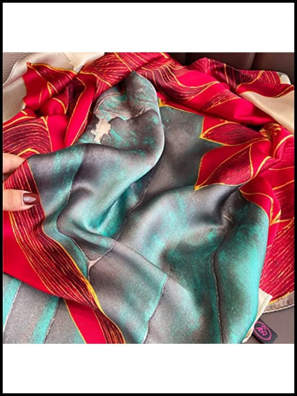 Silky Satin Wrap Scarf Shawl Headscarf for Women Large Hair Turban